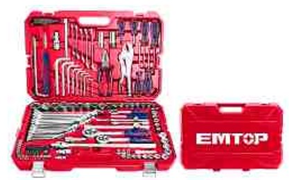 142 Pcs Combination Tools Set, 1/2" 3/8" 1/4" Sockets, Wrenches, Screwdrivers, Spanners, Hex Keys, Complete Workshop